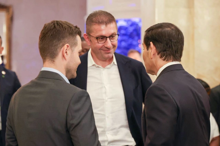 Мицкоски разговараше со Рубио во Њујорк: Потврдена важноста на стратешкото партнерство и на континуираниот политички дијалог со САД