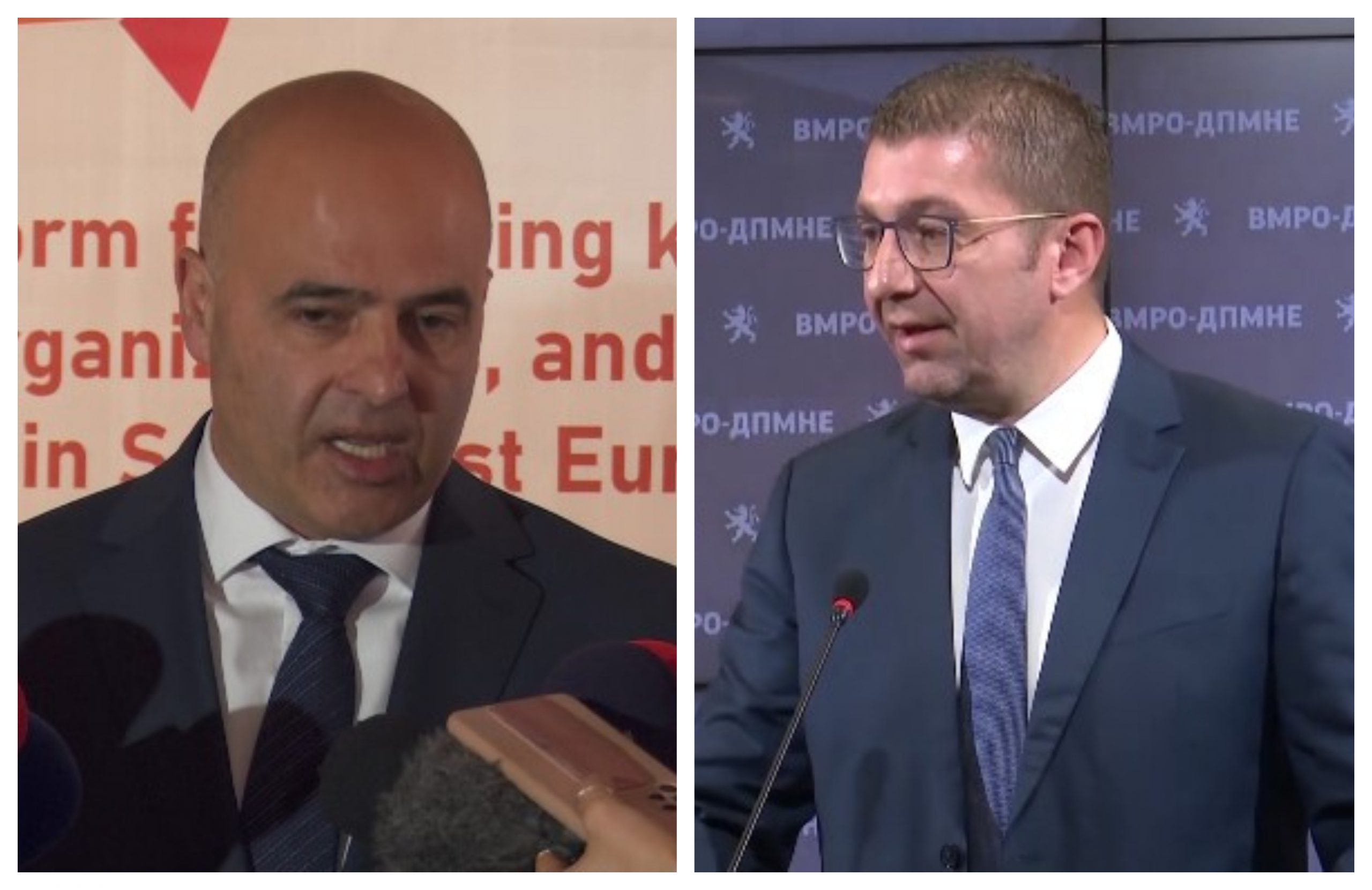 Прва лидерска дебата меѓу лидерите на ВМРО-ДПМНЕ и СДСМ, Христијан Мицкоски и Димитар Ковачевски